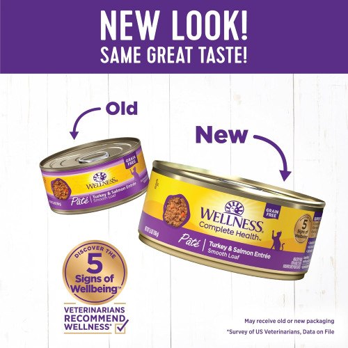(新包裝 升級版) Wellness Complete Health 3oz [CHS5] Pate Turkey & Salmon Entree 火雞拼三文魚 全方位肉醬 主食罐 (8945)